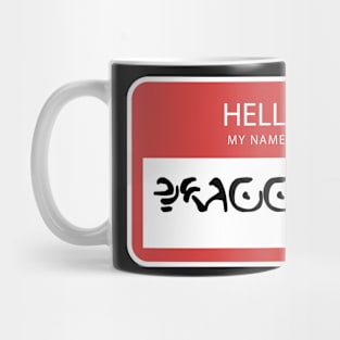 Shoggoth name tag Mug